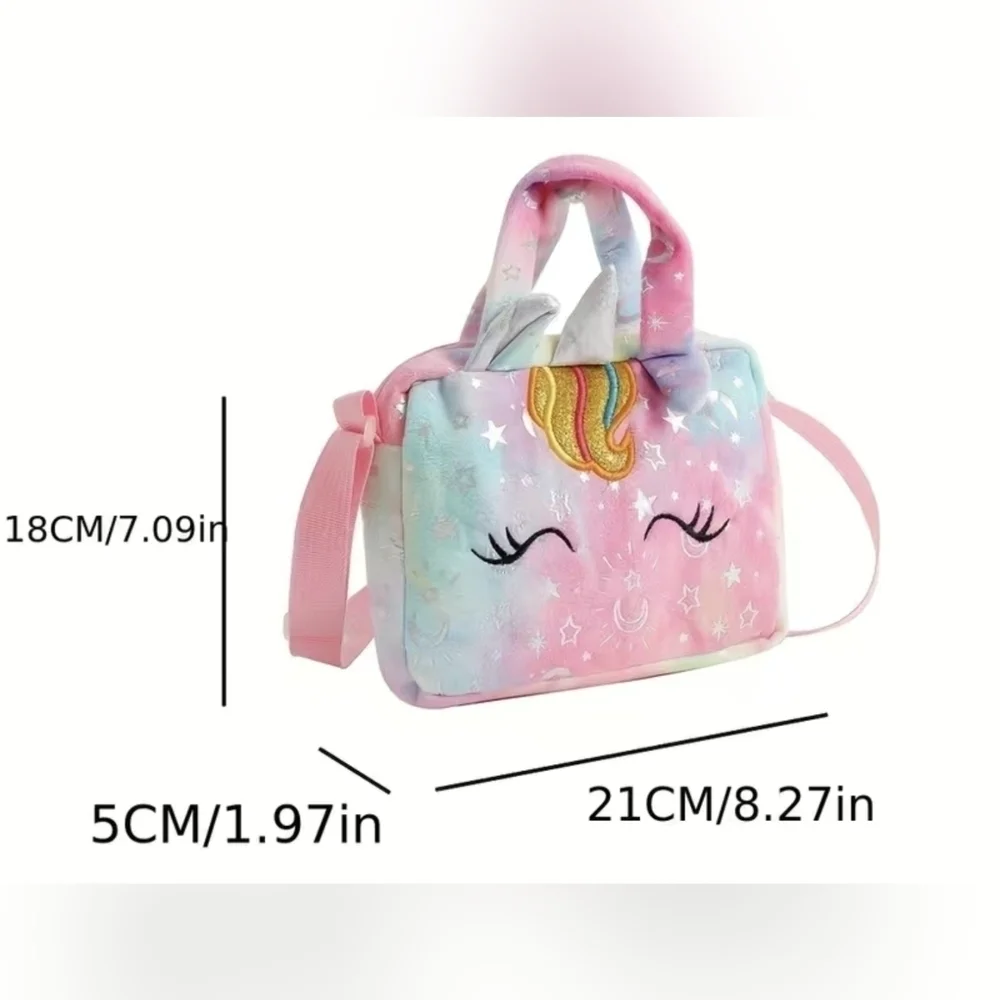 New Girls Cute Unicorn Shoulder Bag Crossbody Purse Bag, T4MIS